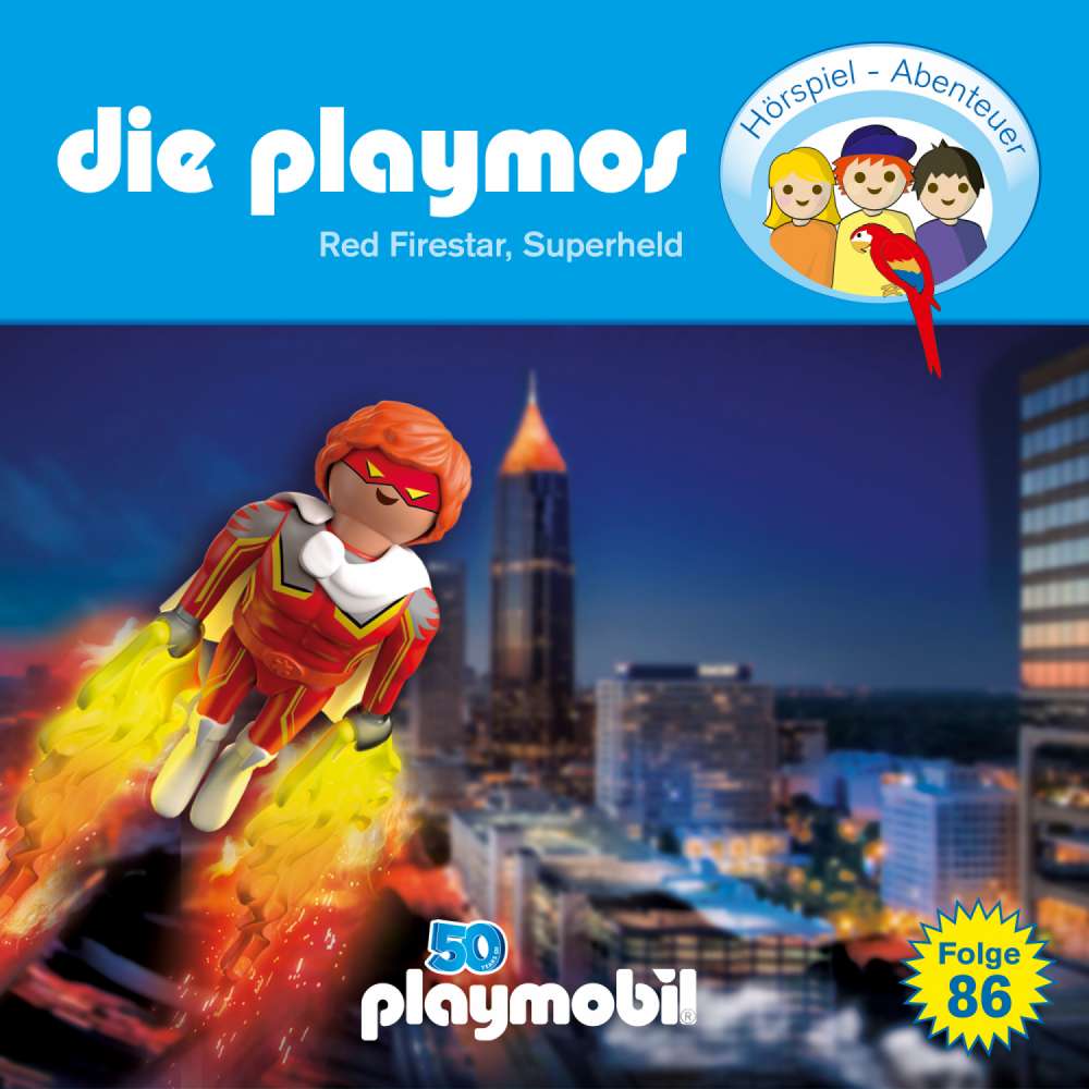 Cover von Die Playmos - Die Playmos - Das Original Playmobil Hörspiel - Folge 86 - Red Firestar, Superheld