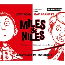 Cover - Jory John - Miles & Niles - Was es heißt, ein Mensch zu sein - Folge 1 - Hirnzellen im Hinterhalt
