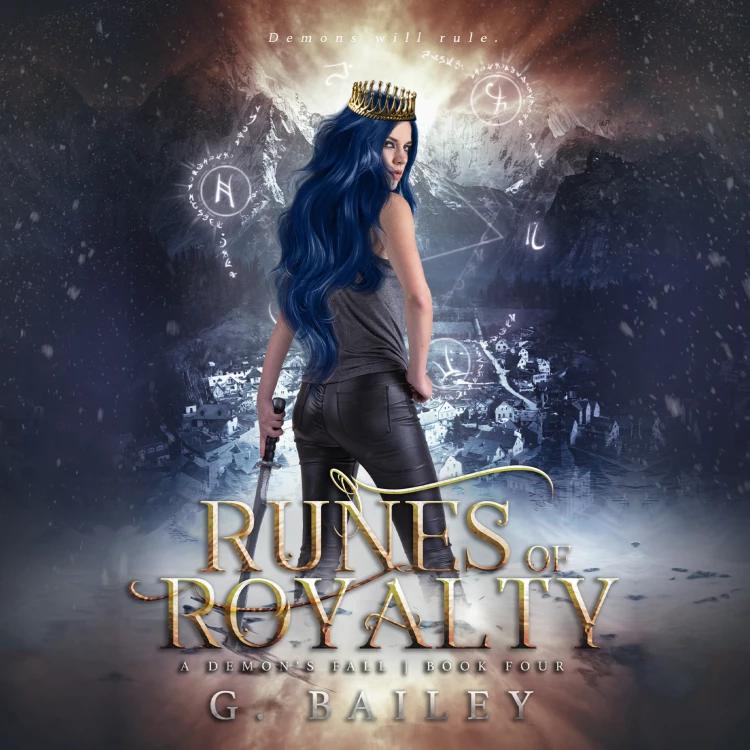 Cover von G. Bailey - A Demon's Fall - Book 4 - Runes of Royalty - A Reverse Harem Urban Fantasy