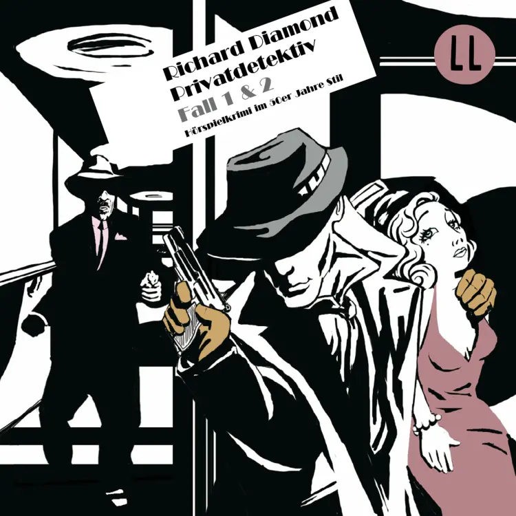 Richard Diamond - Folge 1 & 2: Die schwarze Puppe / Der braune Briefumschlag Cover